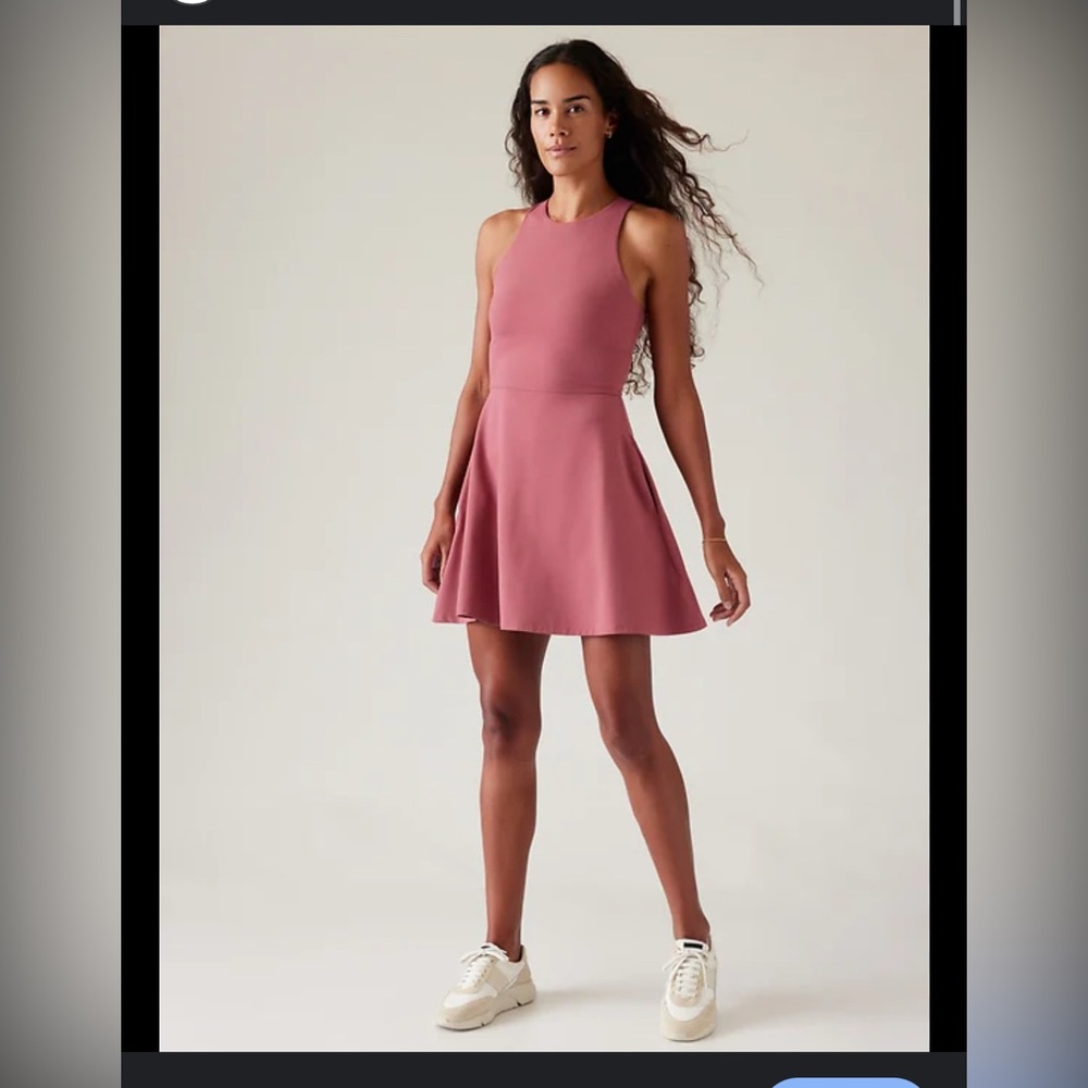 Athleta Berry Mini Dress with POCKETS